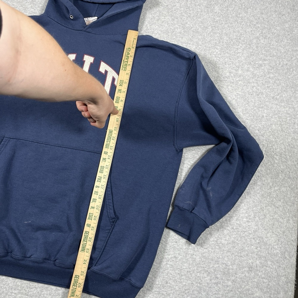Vintage Champion Hoodie Mens XL Blue MIT University College Pullover Y2K Graphic - Picture 3 of 9